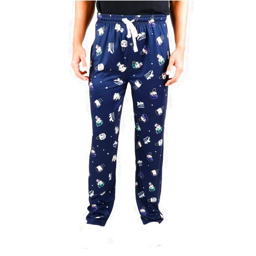 Bioworld JoJo's Bizarre Adventures Anime All Over Print Men's Black Sleep Pajama Pants