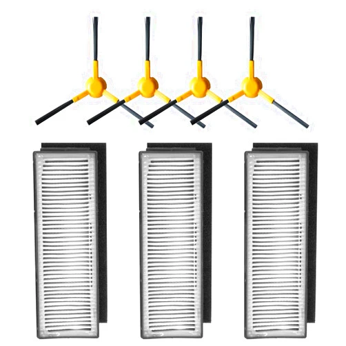 BettaWell Accessory Kit Compatible with ECOVACS DEEBOT N78 Pro Robotic Vacuum Cleaner - 3 Filters, 4 side Brushes