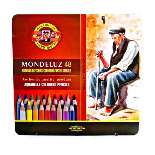 KOH-I-NOOR 3727 Mondeluz Aquarell Coloured Pencils - Assorted Colour (Set of 48)