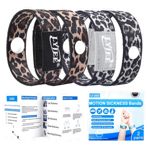 LYJEE Motion Sickness Bands for Adults and Kids Morning Sickness Relief for Pregnant Women Anti Nausea Acupressure Wristband for Morning Sickness,motion sickness,Insomnia,Anxiety,Sleep Aid (Medium)