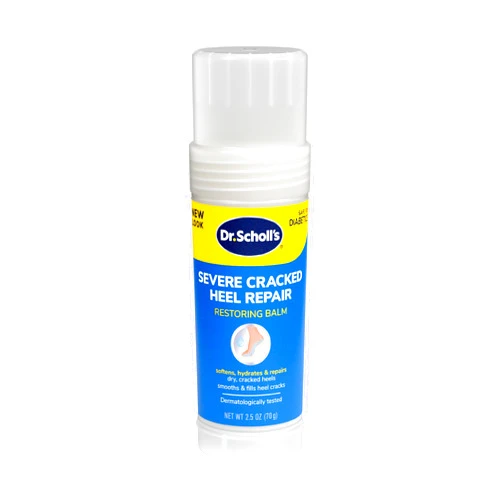 Dr. Scholl's Severe Cracked Heel Repair Restoring Balm 2.5oz, with 25% Urea for Dry, Cracked Feet, Heals and Moisturizes for Healthy Feet