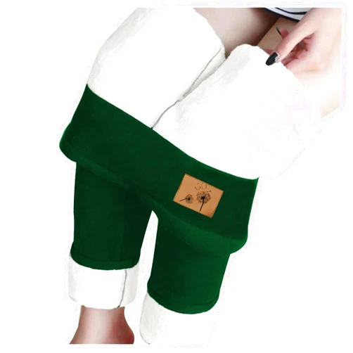 Generic Fleece Lined Leggings Women Warm Thermal Legging Winter Pants Cold Weather Thick Velvet Tights Comfy Sherpa Snow Pants