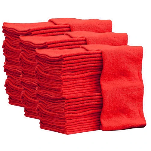 Nabob Wipers Auto Mechanic Shop Towels 150 Pack Shop Rags 100% Cotton Size 14