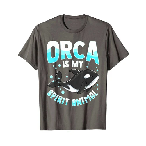 CC Save The Whale Gifts Orca Is My Spirit Animal Cute Killer Whale T-Shirt
