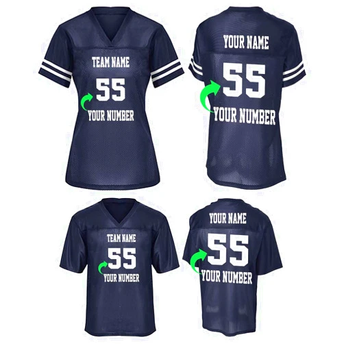 CRAZYDAISYWORLD Customized Football Jersey - Your Own Personalized 2 Side Custom Jersey Men & Women - Custom Team Uniform