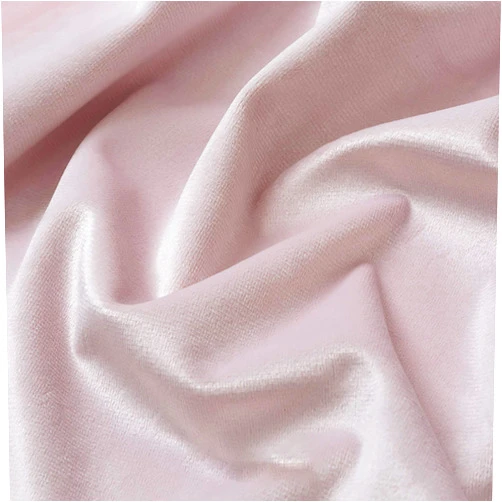 Dami Soft Thicker Velvet Fabric Upholstery Dressmaking Curtain Blind Cushion Craft Velour Material 150 cm Wide Sold by The Meter(Color:Light Pink)
