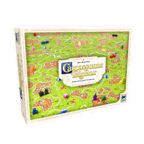 Hans im Glück Hans Im Gluck Carcassonne Big Box Board Game (2025 Edition) - Complete Tile Placement Strategy Game with 11 Expansions & Base, Family Fun for Kids & Adults, Ages 7+, 2-6 Players, 30 Min Playtime