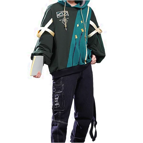 KIRA KIRA Game Genshin Impact Al Haitham Cosplay Pullover Hoodie Sweatshirts for Women Men Anime 3D Printed Casual Hoodies
