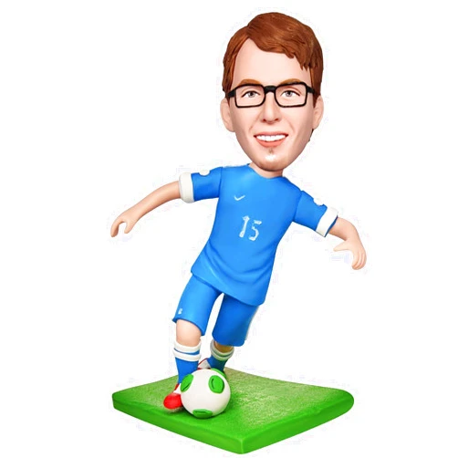 FASHIONBОBBLEHEAD Custom Bobble-Heads Figurine Customized Doll, Running Soccer Sports Custom Bobble Head are Handmade and Given as Gifts to Fathers Boyfriends Family
