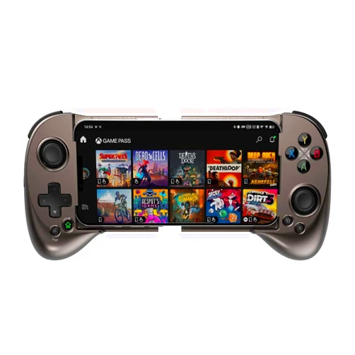 ShanWan Mobile Game Controller for iphone with PHONE CASE Support, Bluetooth Wireless Gamepad - PS Remote Play, Xbox Cloud, Steam Link, GeForce NOW, MFi Apple Arcade Games-Long Battery Life