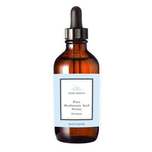JOYAL BEAUTY Hyaluronic Acid Serum for Face Lips Eyes. 100% Pure Anti-Aging Serum for Skin Care. 2 Types of Hyaluronic Acid with High & Low Molecular Weight to Maximize Absorption and Hydration