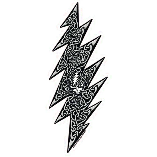 Dye the Sky Grateful Dead Celtic Lightning Bolt - Window Sticker/Decal (3.25