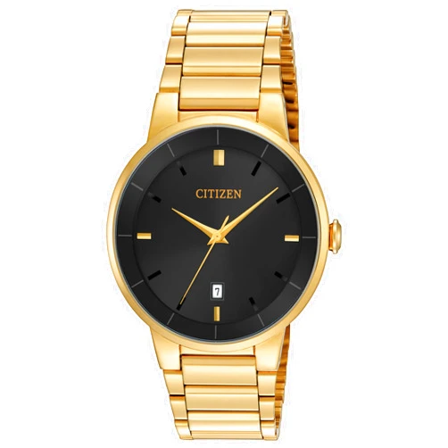 Citizen Quartz Mens Watch, Stainless Steel, Classic, Gold-Tone (Model: BI5012-53E)