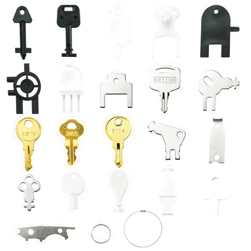 MANUTEX 21 Pcs Dispenser Key Set for Waffle San Ja-mar Geo-rgia Pa-cific to-rk Kim-berly Cl-ark Bra-dley Paper Towel Toilet Paper Soap Dispensers Replacement Keys Cat 74 E114 Key
