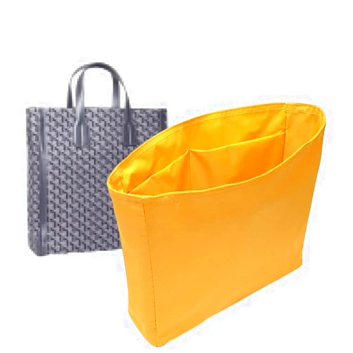 KEEPBLING Nylon Purse Organizer for Goyard Voltaire Inserts with a Zipper Closer Waterproof Bag in Bag Shapers