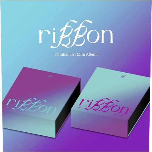 ABY.SSC.OMP.ANY GOT7 BAMBAM riBBon 1st Mini Album 2 Version SET CD+1p Poster On Pack+100p PhotoBook+6p Lyric PostCard+1p Clear PhotoCard+1p Sticker+Tracking Sealed