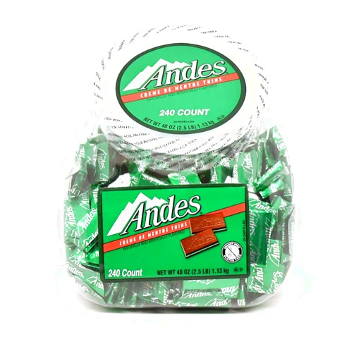 Tootsie Roll Andes Crème de Menthe Individually Wrapped, Thin Mints, 240 Count