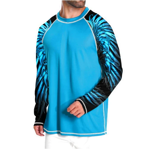 Adovigo Men's UPF 50+ Rash Guard Surf Shirt Long Sleeve Swim Shirt