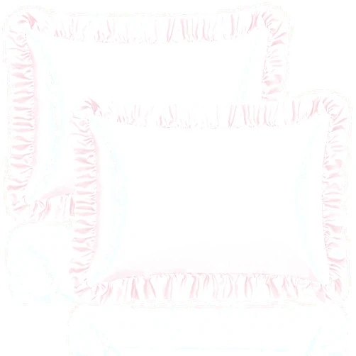 Homiest Ruffle Satin Pillowcase for Hair and Skin, Standard Size Satin Pillow Covers Silky Pillow Cases Set of 2, Satin Ruffled Pillowcase with Envelope Closure, Anti Wrinkle Pillow Shams (Blush Pink)