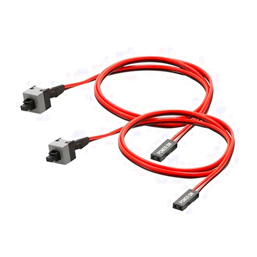 GMBYLBY Power Cable On/Off Push Button 2 Pin SW PC Computer Wire 50cm 2 Pack