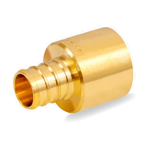 Supply Giant Everflow Supplies PSFA1034-NL No Lead 1 Female Sweat x 3/4 Pex Barb Brass Adapter