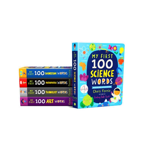 Chris Ferrie,Lindsay Dale-Scott My First 100 STEAM Words Book Set from Baby University: Introduce Babies and Toddlers to Science, Technology, Engineering, Mathematics, Art and More! (My First STEAM Words)