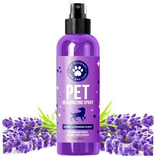 HONEYDEW Lavender Oil Dog Deodorizing Spray - Dog Spray for Smelly Dogs and Puppies and Dog Calming Spray with Lavender Essential Oil - Lightly Scented Dog Deodorizer for Smelly Dogs and Dog Essentials