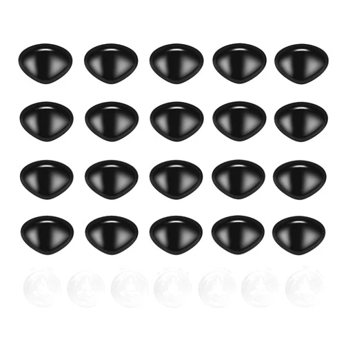 Thalinfayi 100Pcs Safety Noses and Washers for Amigurumi Crochet - Thalinfayi 12 * 16mm Black Plastic Safety Nose Triangle Crochet Craft Nose for Amigurumi, Crafts, Crochet Doll DIY Making Supplies
