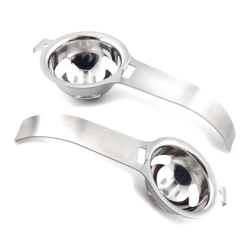 Lexenic Stainless Steel Egg Separator - 2 Pack | Premium Kitchen Gadget for Precision Cooking and Baking | Food Grade Egg Yolk and White Filter