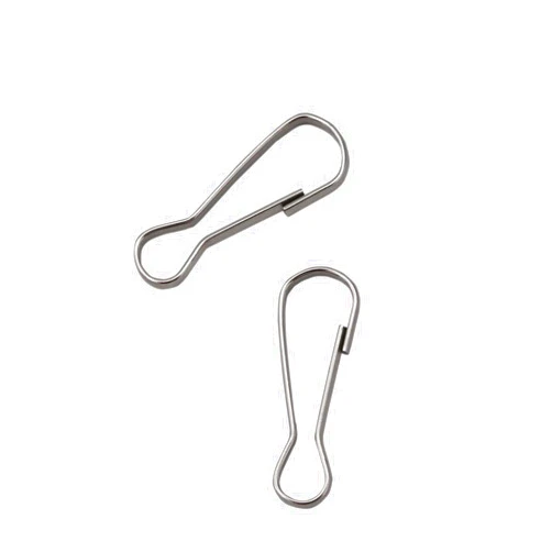 LYECUN 100 Pcs Lanyard Hooks, 304 Stainless Steel Metal Spring Hooks, Small Spring Clips, Lanyard Snap Clip Hooks for ID Card, Key Chain - 1 Inch(25mm)