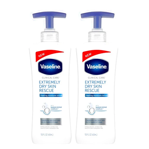 NEW Extremely Dry Skin Rescue Body Lotion Healing Moisture Lotion 13.5 FL OZ (400ml) - 2-PACK