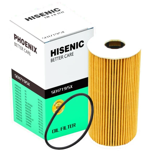 Hisenic Oil Filter Fits Porsche 911 Boxster Carrera Cayenne Cayman Replace Mann Filter Hu 719/5x | Part No. 99610722552 99610722553 99610722560