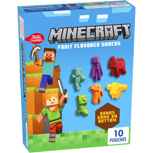 Betty Crocker Minecraft Fruit Flavored Snacks 10 Count, 8 OZ