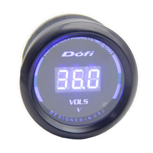 Halyouniup Electronic Voltmeter Voltage Volt Gauge Meter with Blue LED 2iches 52mm HOTSYSTEM Electronic Voltmeter Voltage Volt Gauge Meter Blue Digital LED 2inches 52mm Digital Gauge