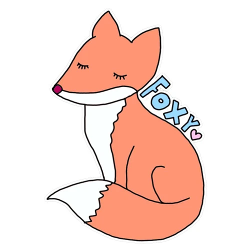 BKR Graphics Cute Foxy Forest Fox Sticker Vinyl Waterproof Sticker Decal Car Laptop Wall Window Bumper Sticker 5