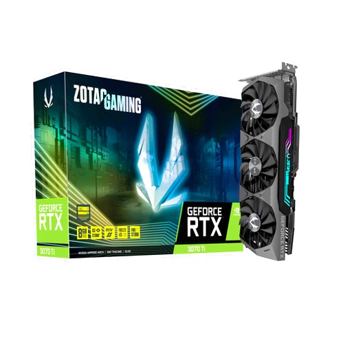 ZOTAC Gaming GeForce RTX™ 3070 Ti 8GB GDDR6X 256-bit 19 Gbps PCIE 4.0 Gaming Graphics Card, IceStorm 2.0 Advanced Cooling, Spectra 2.0 RGB Lighting, ZT-A30710Q-10P (Renewed)