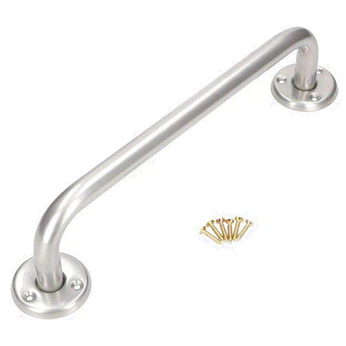 KOTARBAU® Bath Handle 200mm Silver Holder Bath Handle Shower Handle Wall Mount Wall Mount Grab Bar for Seniors Bathroom Bath Aid