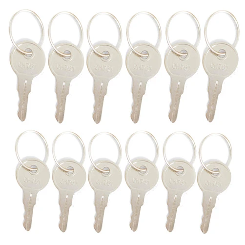 UlaTree 12-Pack CH751 RV Keys - Universal Controller Door Key Compatible with Push Locks, T-Handles, Cabinets, Side Boxes, Boats, and Display Cases for RV Campers, Storage Lockers