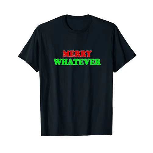 Visit The Whatever Merry Apparel WHATEVER MERRY Funny Holiday Xmas Christmas T-Shirt