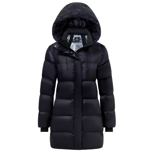 wantdo Women's Hooded Winter Coats Warm Puffer Parka Jacket Long Quilted Thicken Jacket