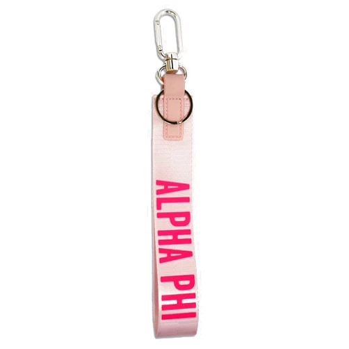 Sorority Shop Alpha Phi Keychain - Hands-Free Wristlet Lanyard Keychain with Sorority Name, 9