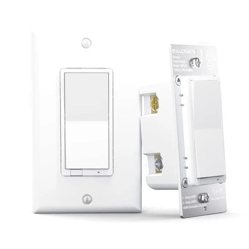 EVA LOGIK 3-Way Smart WiFi Dimmer Light Switch, in-Wall, No Hub Required, Compatible with Alexa and Google Home (WF31S)