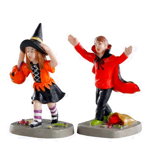 Lemax Village Collection Figure Terrified Trick or Treaters # 02903