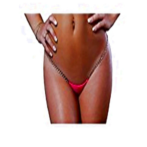 BODYZONE Women's Tiny Low Back T W/Chain Straps