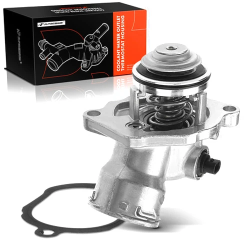 A-Premium Engine Coolant Thermostat Housing Assembly with Gasket Compatible with Mercedes-Benz C230 C250 C280 C300 C350 E280 E350 ML350 ML450 R350