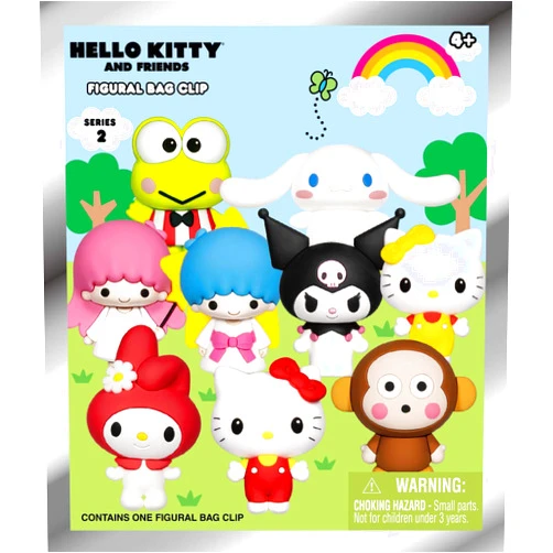 AZZUTORK Hello Kitty 3D Foam Bag Clip - Series 2