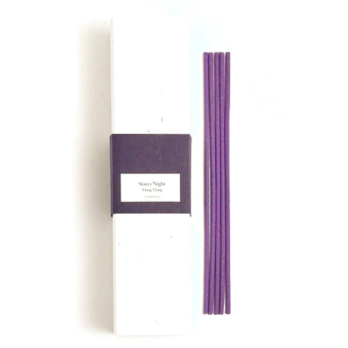 ATHIS-Seoul Incense Sticks Korean Traditional Style with No Bamboo Core - Less Smoke/Made in Korea, 60 Sticks (5.5in) (Starry Night (Ylang Ylang))