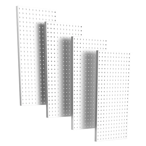 Ultrawall 4 Pcs Metal Pegboard Wall Panels, Peg Boards for Garage Tool Storage