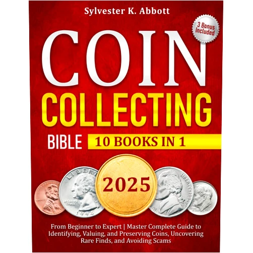 By Sylvester K. Abbott (Author) Coin Collecting Bible [10 in 1]: From Beginner to Expert | Master Complete Guide to Identifying, Valuing, and Preserving Coins, Uncovering Rare Finds, and Avoiding Scams