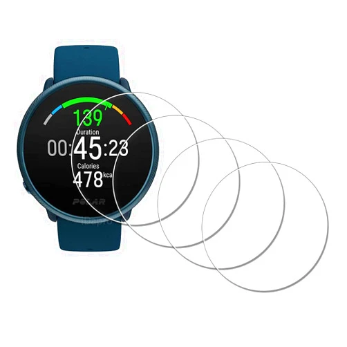 IDaPro Screen Protector for Polar Ignite 2 / Ignite Watch [4 Pack] Tempered Glass Anti-Scratch Bubble-Free Easy Installation